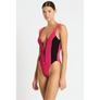 Bond-Eye Swim - Splice Mara One Piece - Raspberry/Black