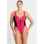 Bond-Eye Swim - Splice Mara One Piece - Raspberry/Black