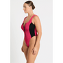 Bond-Eye Swim - Splice Mara One Piece - Raspberry/Black