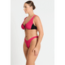 Bond-Eye Swim - Splice Scout Crop - Raspberry/Black