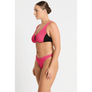 Bond-Eye Swim - Splice Scout Crop - Raspberry/Black