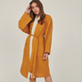 Carlotta & Gee - Linen Robe In Clay + Stripes