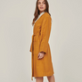 Carlotta & Gee - Linen Robe In Clay + Stripes