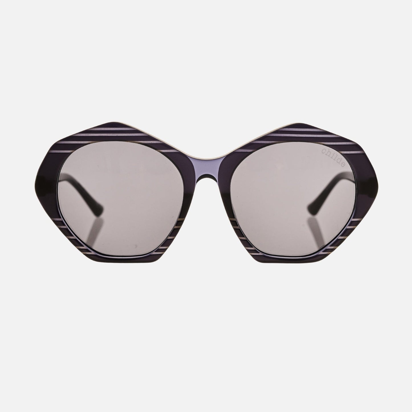 CHILDE Eyewear | CYMBAL Black Blue Obsidien Layer | Grey Bio Lens - NASH + BANKS