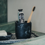 Flow Resin Toothbrush Holder | Ash Black