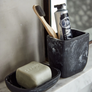 Flow Resin Toothbrush Holder | Ash Black