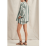 ILIO NEMA - Cronos Green Cyprus Stripe Oversized Shirt