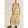 ILIO NEMA - Neikia Yellow Batik Print Top