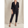 ILIO NEMA - Pan Black Boucle Jumpsuit