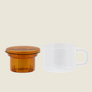 MAHŌ Chá For One - Tea Cup with Infuser Amber