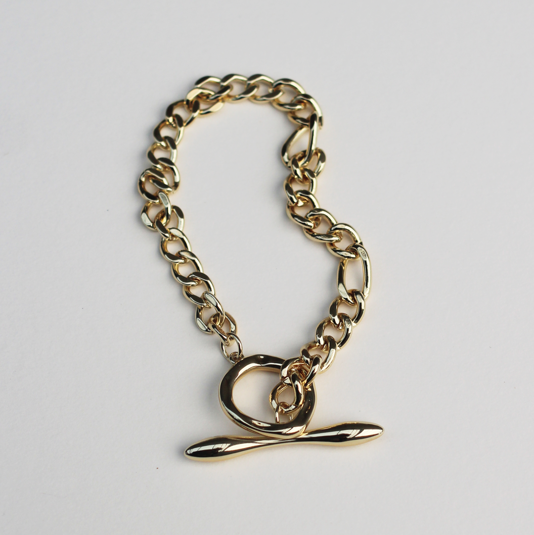 F+H | Mixed Fob Chain Bracelet | 18k Gold Plating - NASH + BANKS