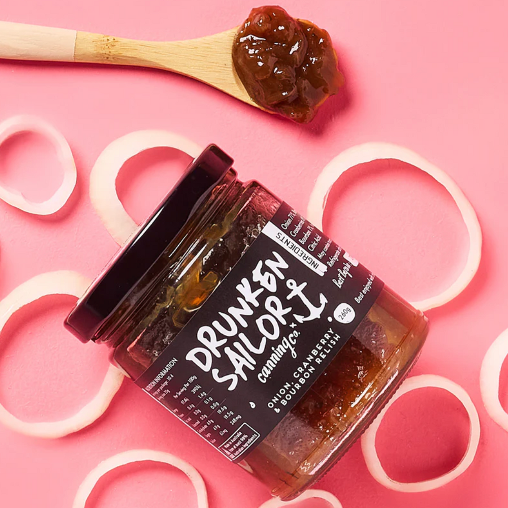 Drunken Sailor Canning Co - Onion, Cranberry & Bourbon Relish