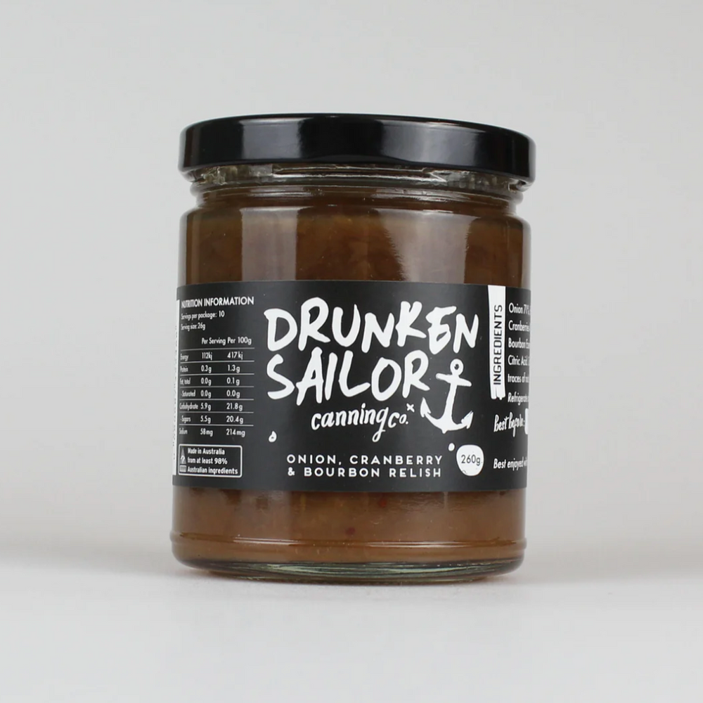 Drunken Sailor Canning Co - Onion, Cranberry & Bourbon Relish