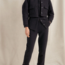 ILIO NEMA - Nomos Cropped Black Boucle Jacket