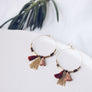 Upcycle Tassle Hoops Earrings