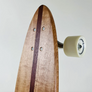 Medium Flat-Tail Timber Skateboard | Victorian Ash with Jarrah inlay