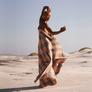 Mungo Textiles - Mungo Picnic Blanket with Strap - Apricot
