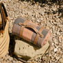 Mungo Textiles - Mungo Picnic Blanket with Strap - Apricot