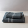Mungo Textiles - Organic Block Rib Towel - Orion