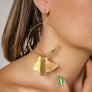 Upcycle Tassle Hoops Earrings