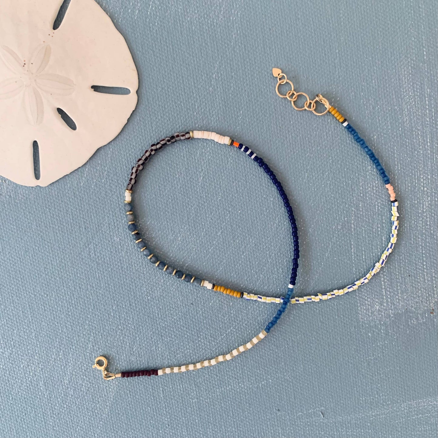 Alice Rise | Sapphire Beaded Gemstone Necklace - NASH + BANKS