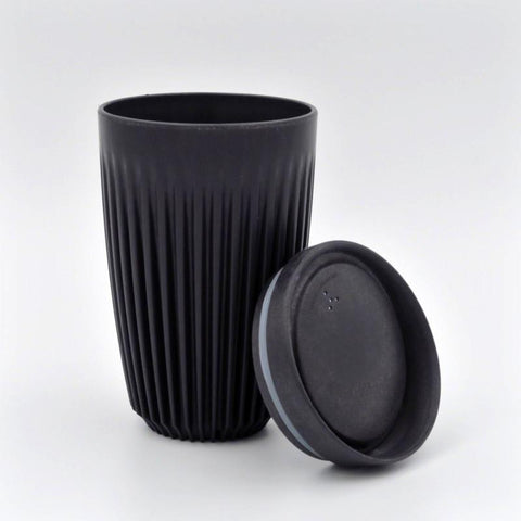 Huskee Cup with Lid | 12oz | Charcoal - NASH + BANKS