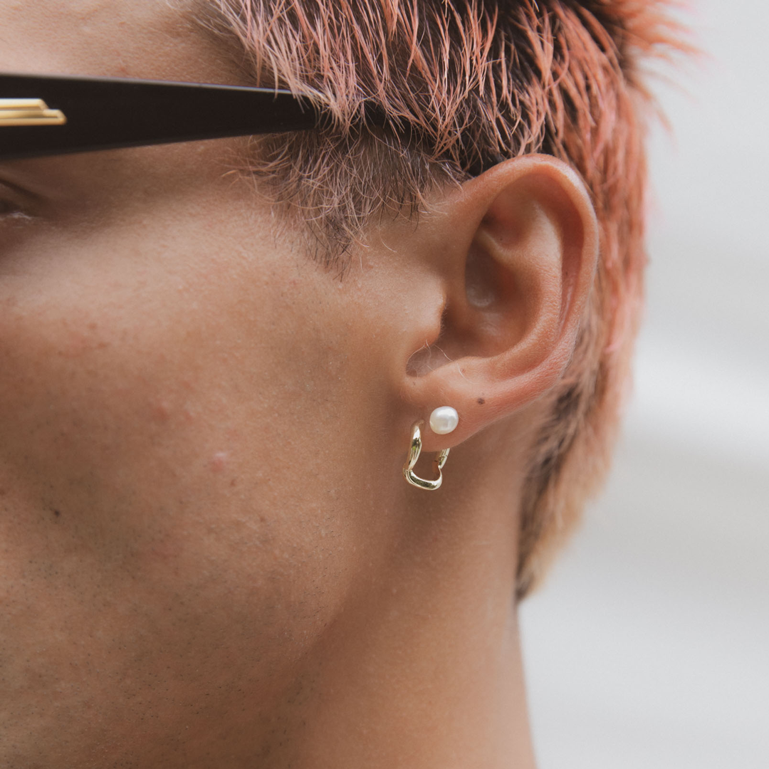 F+H Studios | Wave Wave Huggies - NASH + BANKS | Solid Sterling Silver