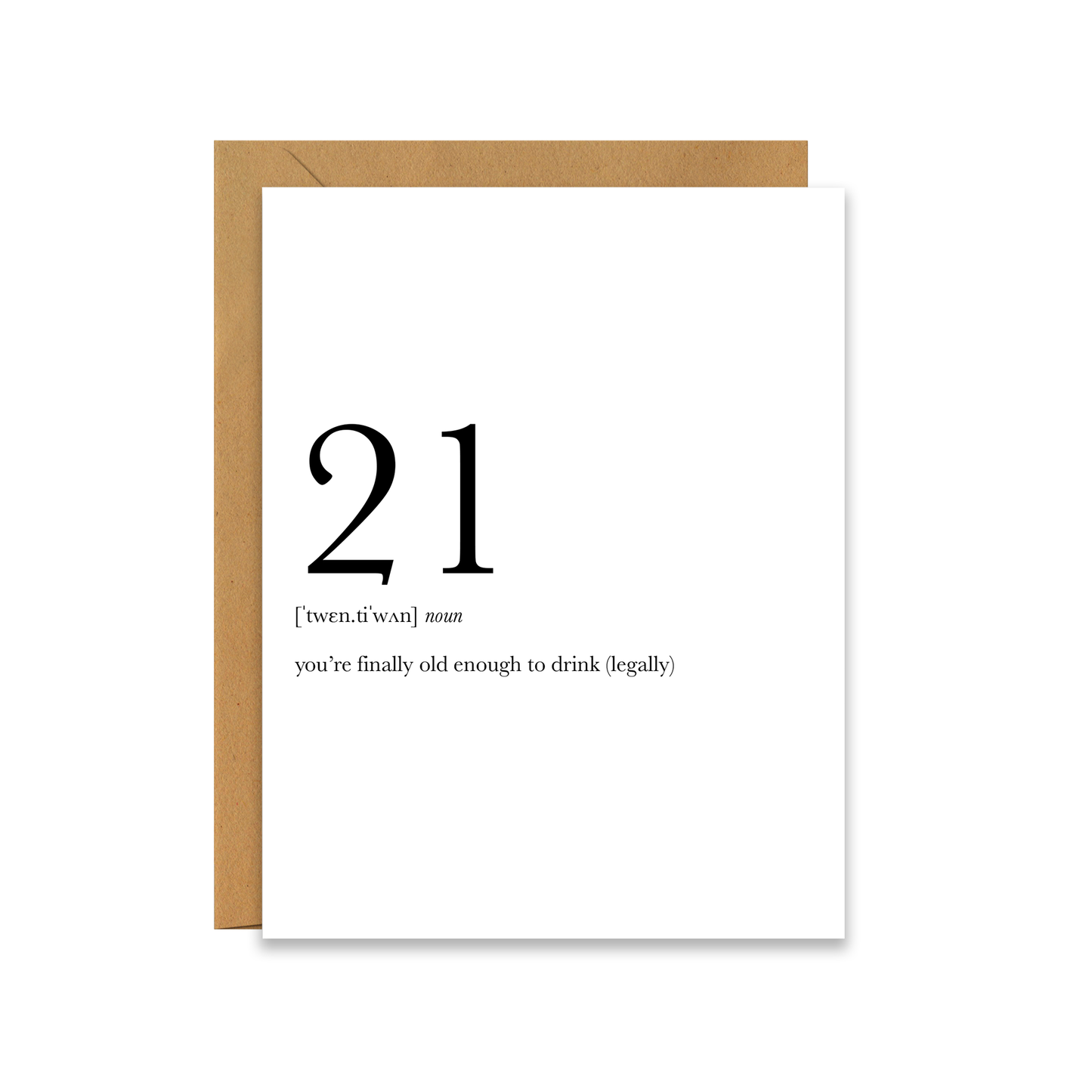 21 Definition | Birthday Card 