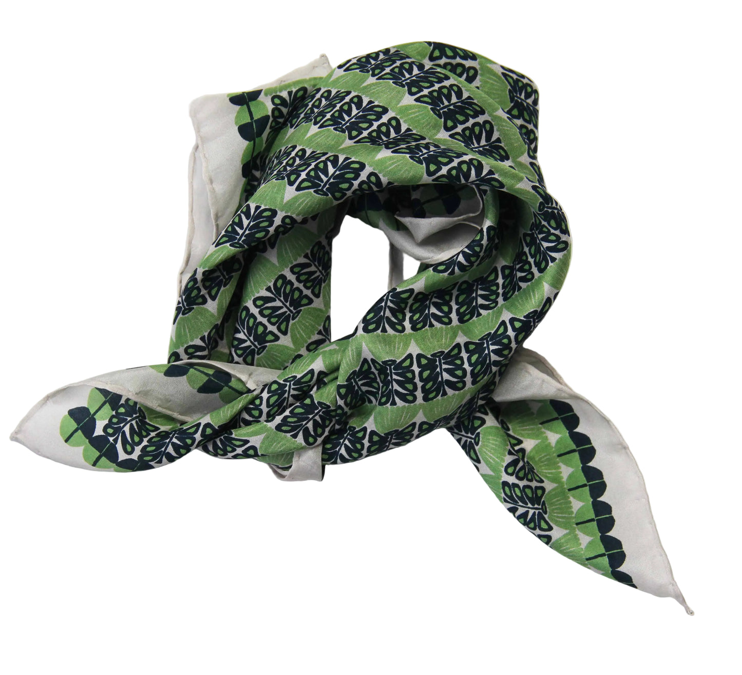 Les Belles Vagabondes | Oslo Green | Mini Silk Scarf - NASH + BANKS