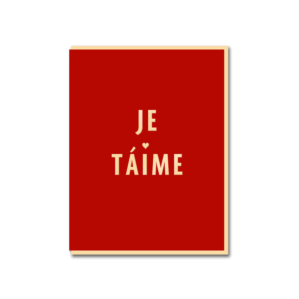 Je T'aime | Greeting Card - NASH + BANKS