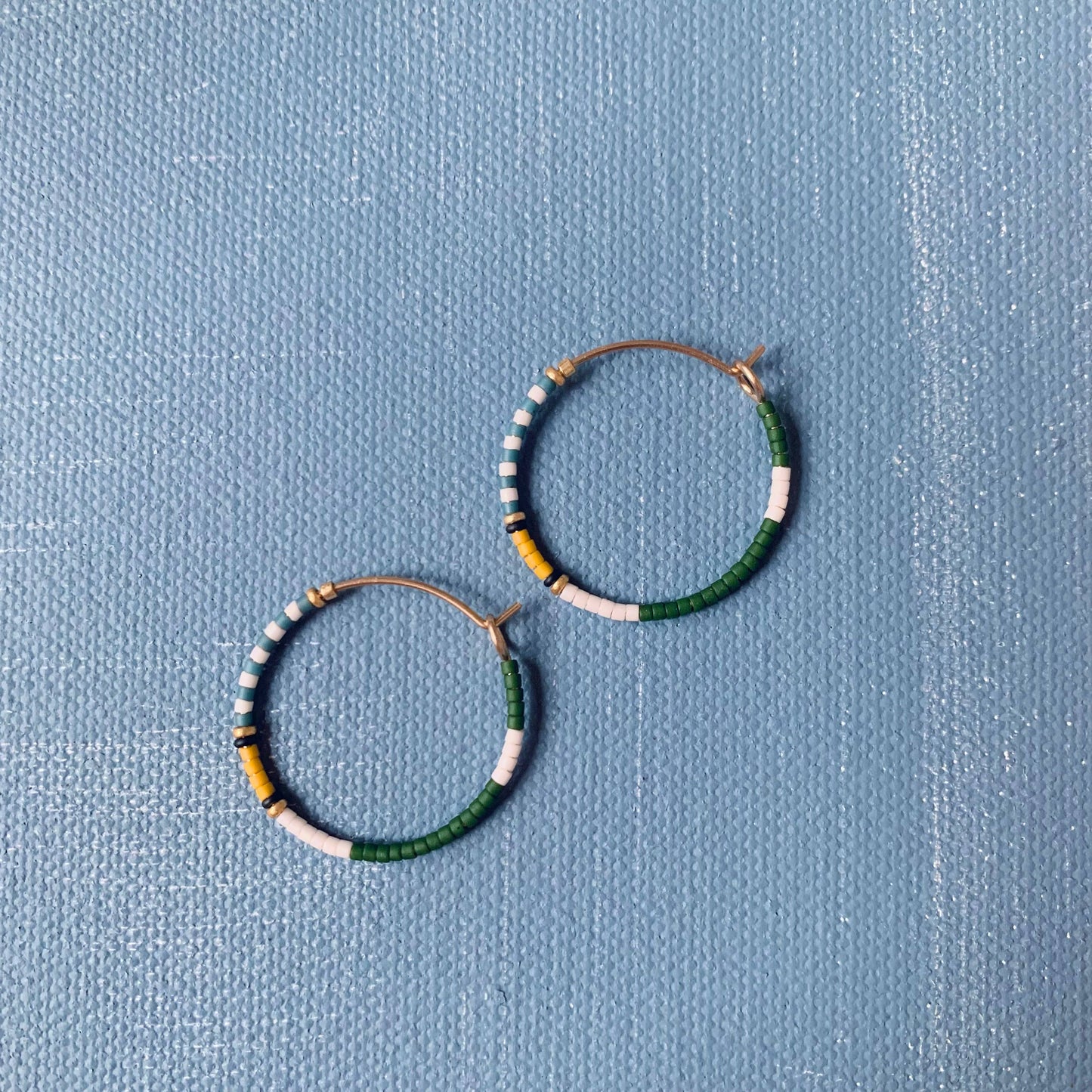 Alice Rise | Medium Colorloop Earrings | Fairway Green - NASH + BANKS