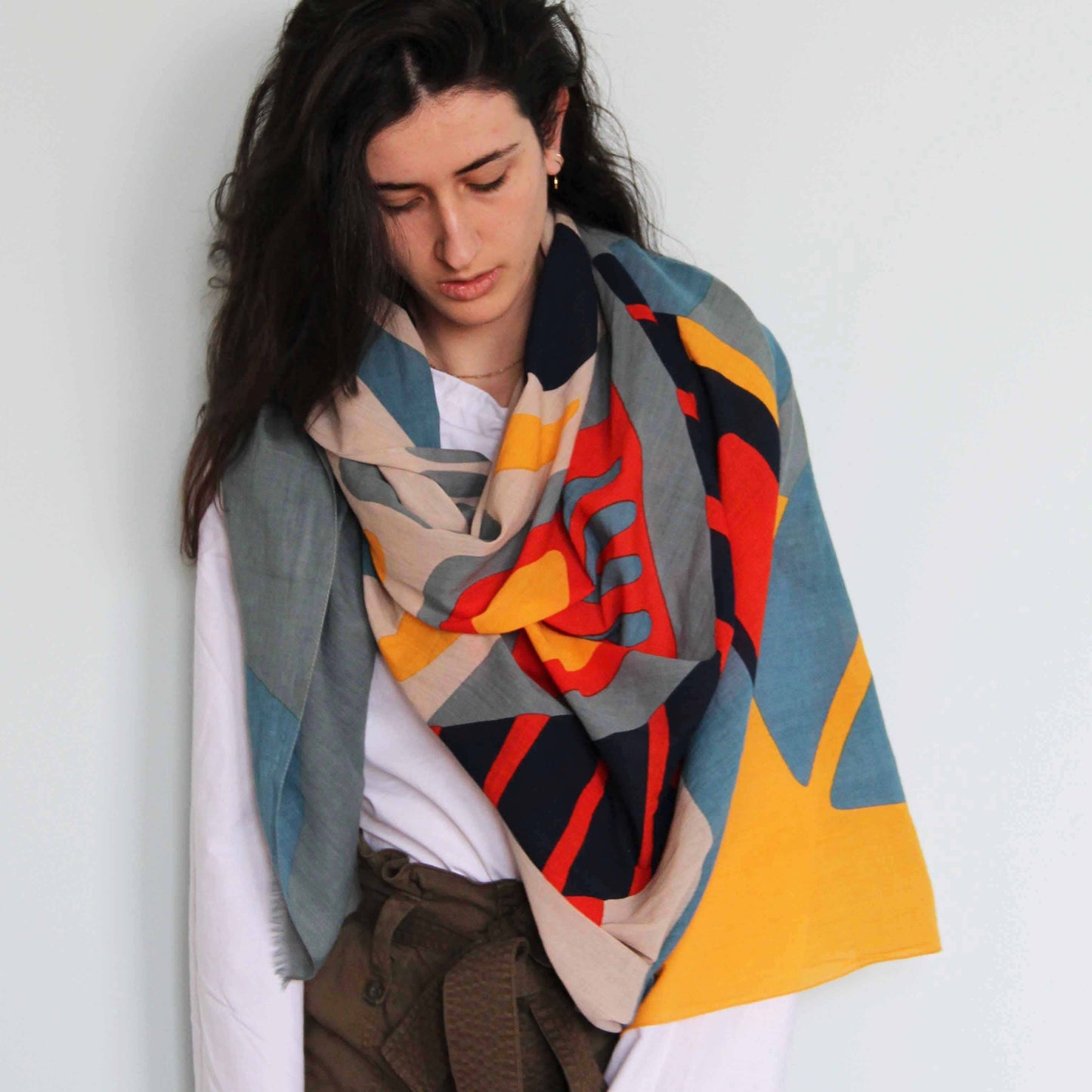 Les Belles Vagabondes | Sunshine Blue | Organic Cotton Scarf - NASH + BANKS