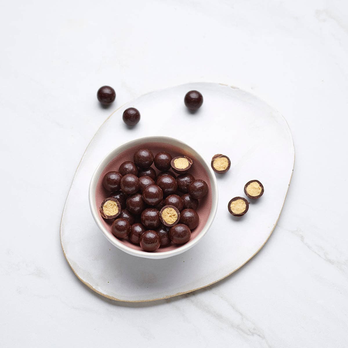 The Chocolate Society | Dark Chocolate Malt Balls - NASH + BANKS