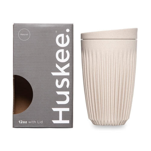 Huskee Cup Reusable Coffee Cup with Lid (12oz )
