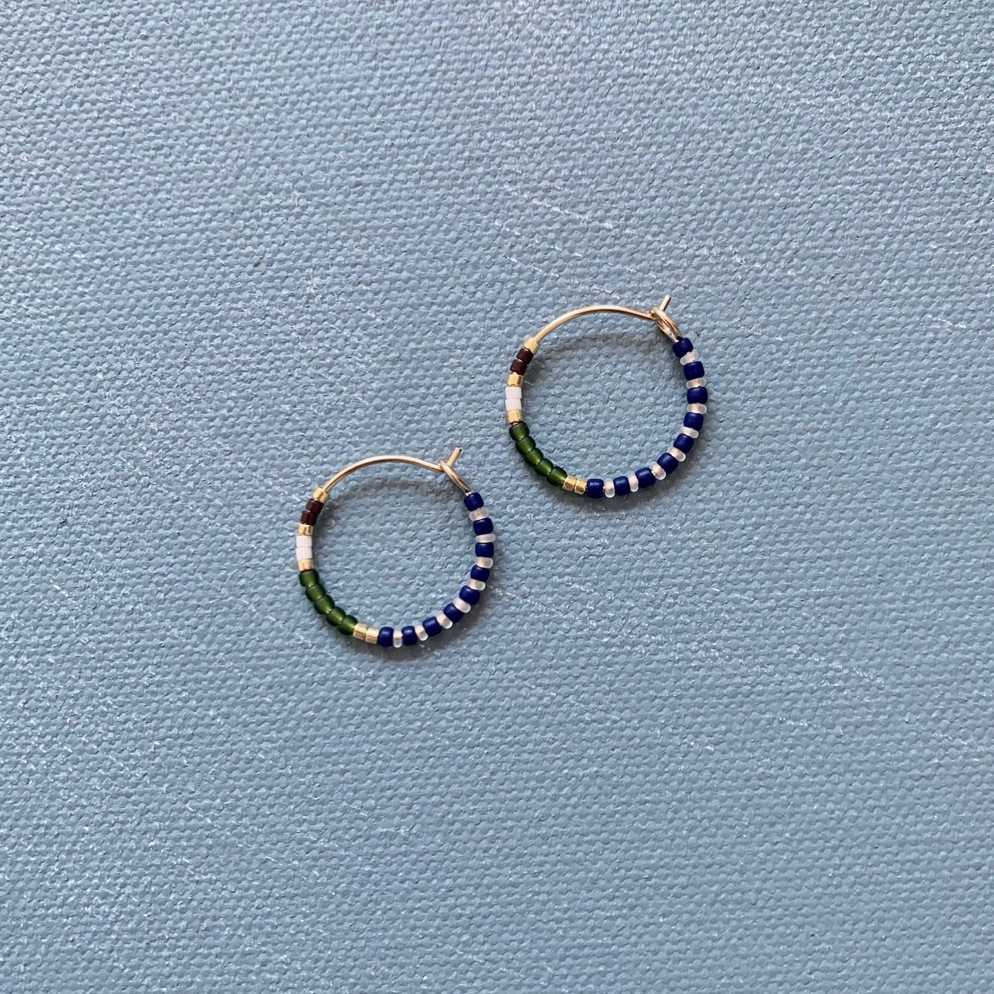 Alice Rise | Little Colorloop Earrings | Olive - NASH + BANKS