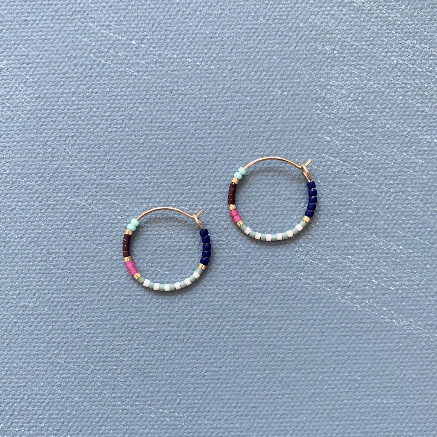 Alice Rise | Little Colorloop Earrings | Berry - NASH + BANKS