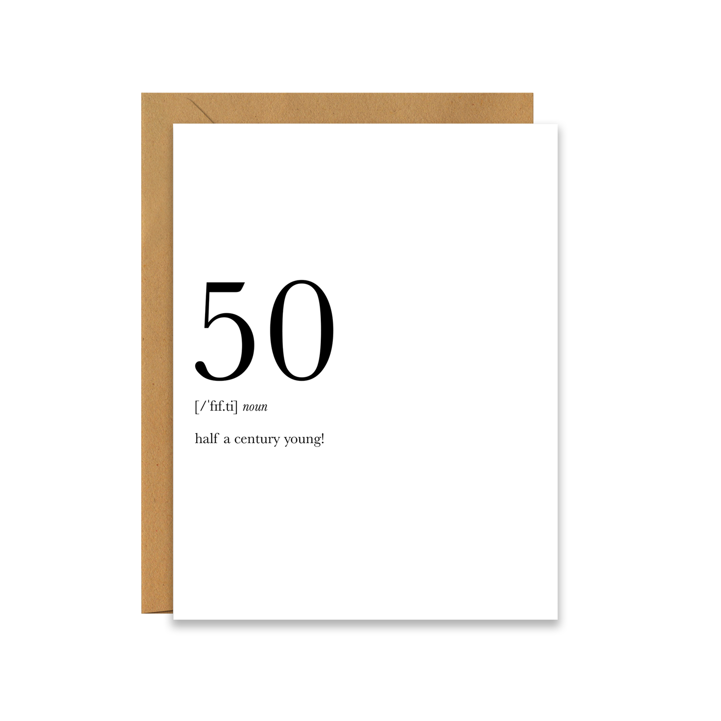 50 Definition | Birthday Card