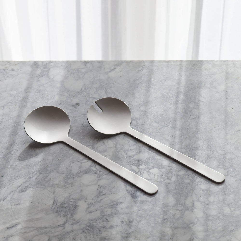 Aaron Probyn | BOROUGH | Stainless Steel Salad Servers | Matt