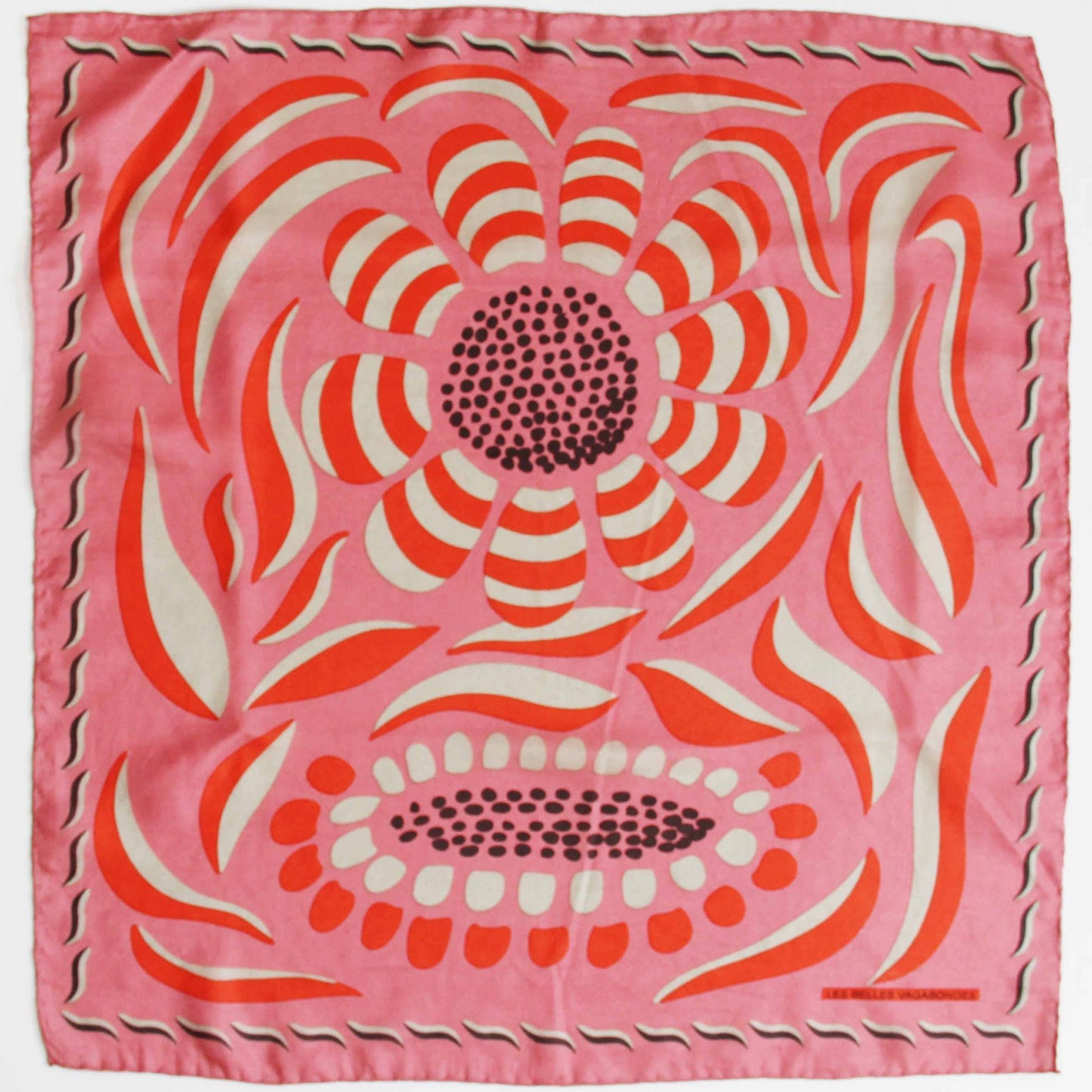Les Belles Vagabondes | Forget-me-not Rose | Mini Silk Scarf - NASH + BANKS