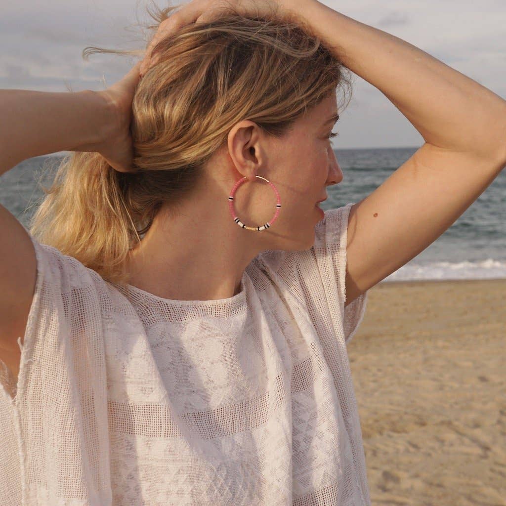 Alice Rise | Big Colorloop Earrings - NASH + BANKS