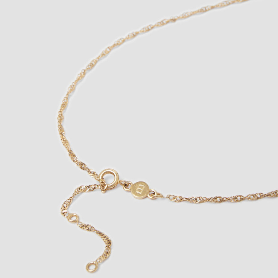 Buvy Jewellery - Rosella 14K Gold Filled Embossed Disc Necklace