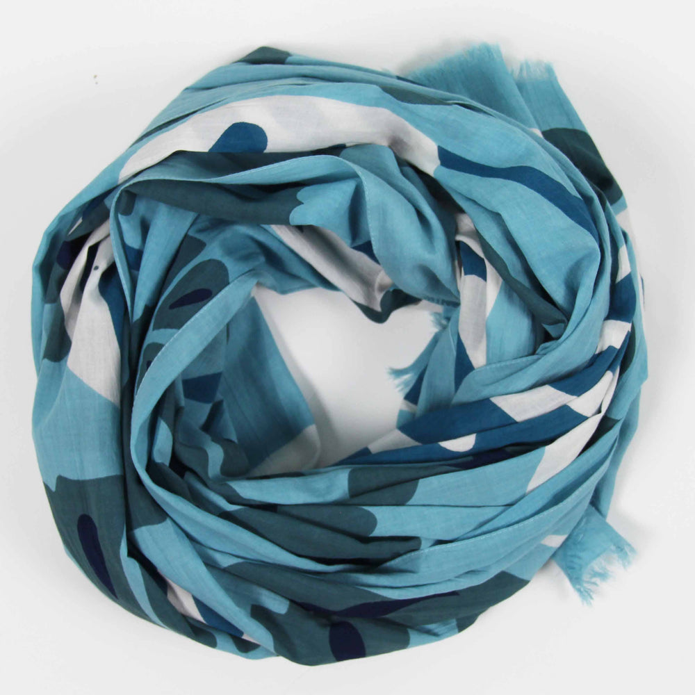 Les Belles Vagabondes | Ecuador Blue | Organic Cotton Scarf - NASH + BANKS