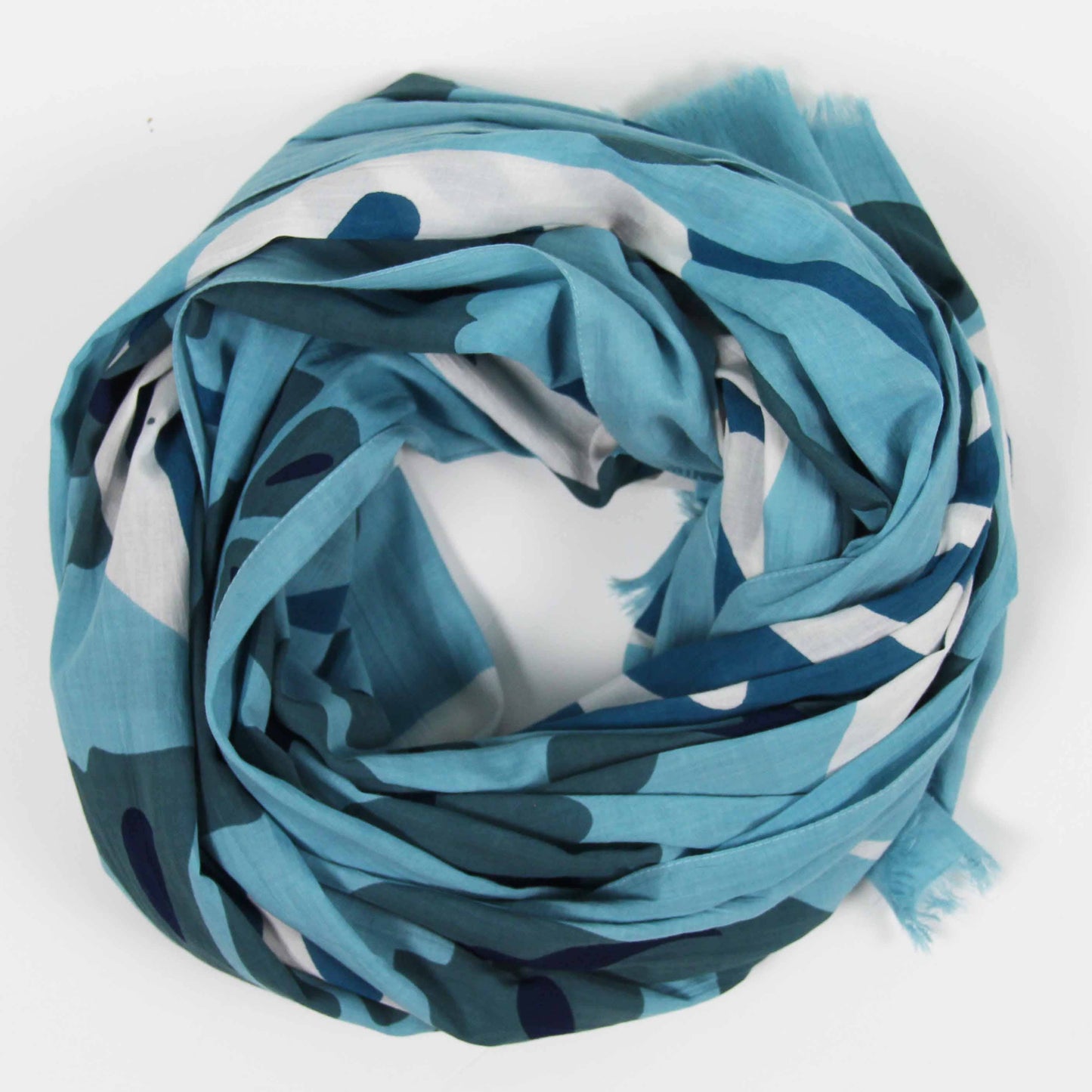 Les Belles Vagabondes | Ecuador Blue | Organic Cotton Scarf - NASH + BANKS