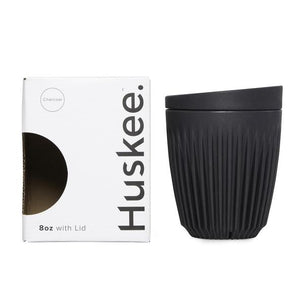 Huskee Cup Reusable Coffee Cup with Lid (8oz )