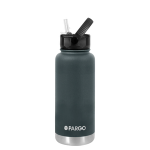 Project PARGO - 950ml Insulated Sports Bottle w/ Straw Lid - Charcoal