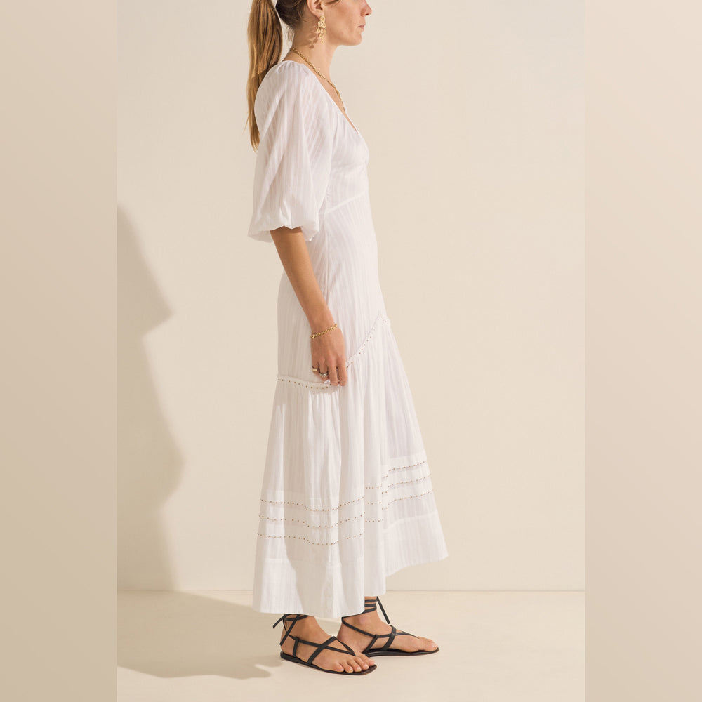 ILIO NEMA | Acantha Dress | White - NASH + BANKS
