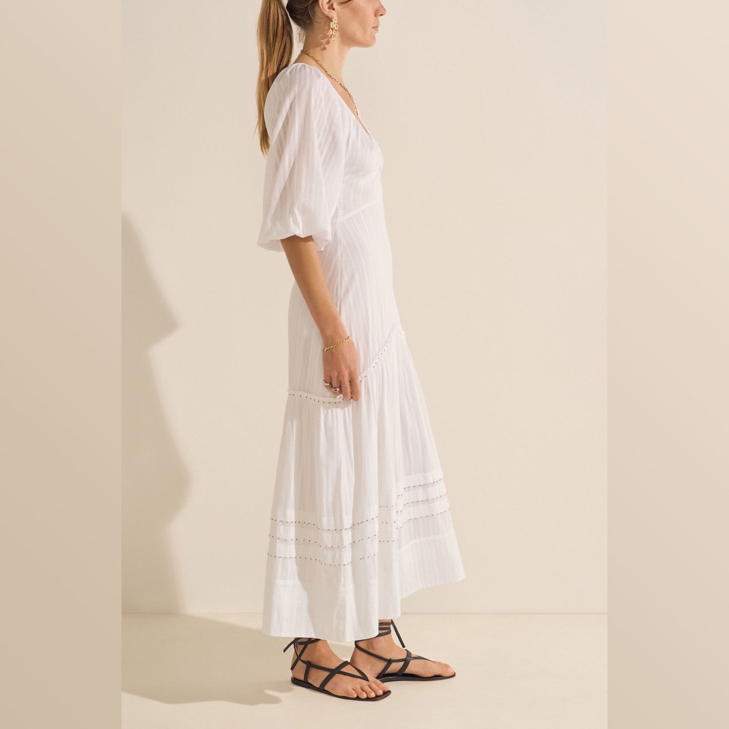 ILIO NEMA | Acantha Dress | White - NASH + BANKS