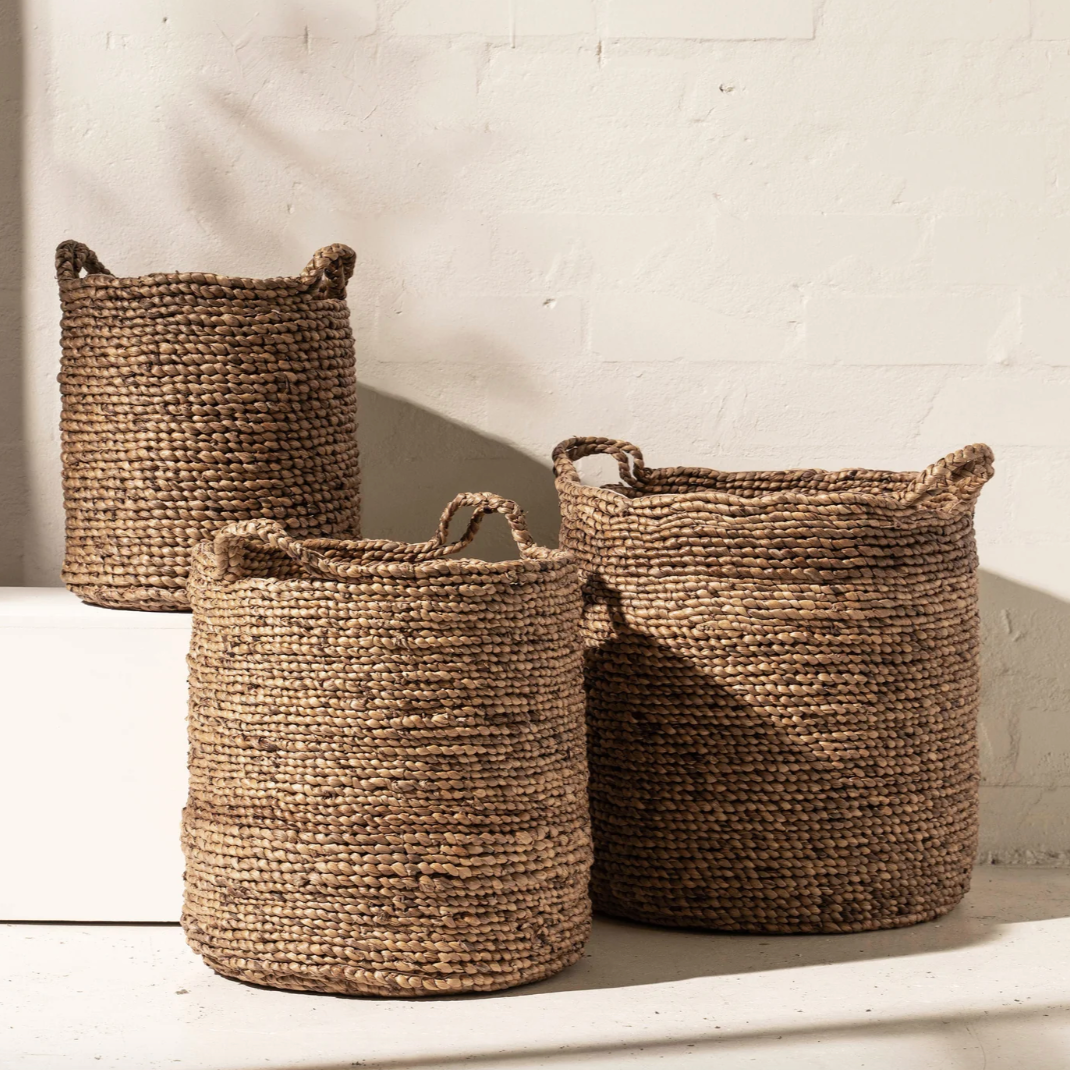 Adaline Waterhyacinth Basket - NASH + BANKS