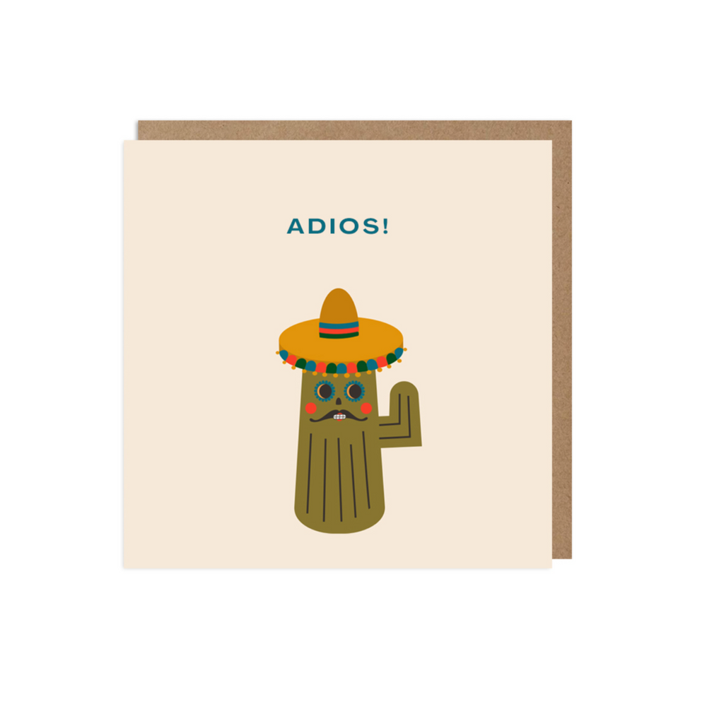 Adios Cactus | Greeting Card - NASH + BANKS