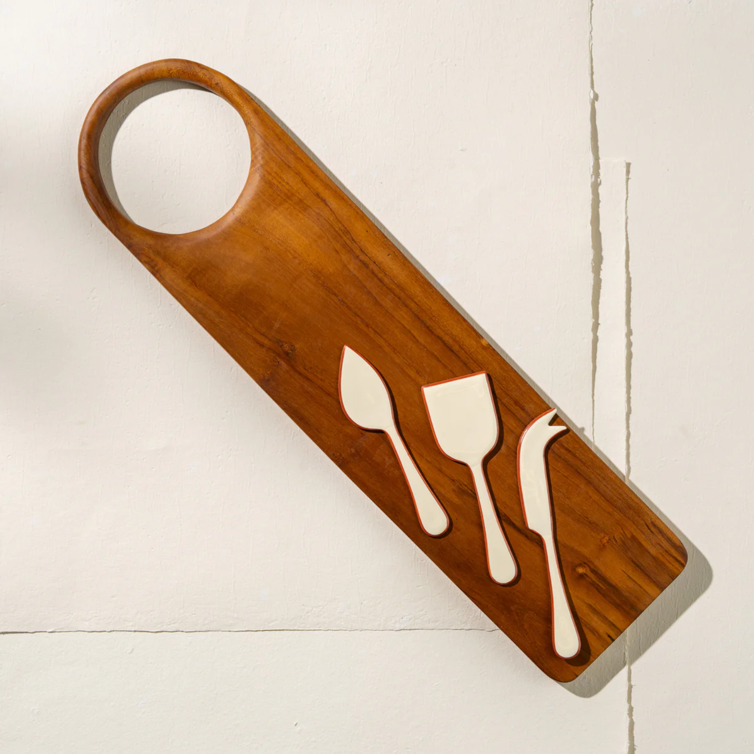 INARTISAN | Alder Enamel Cheese Set - NASH + BANKS | Cream